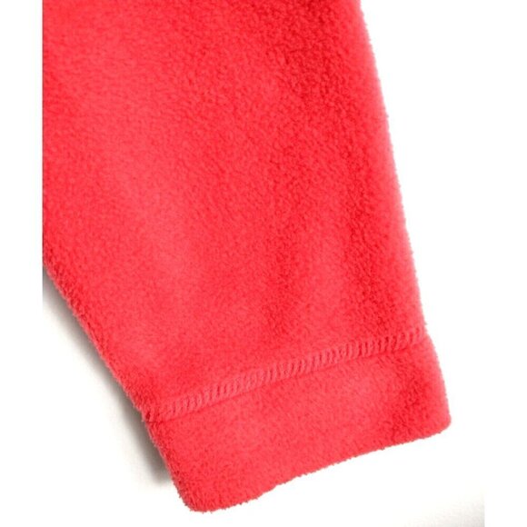Woolrich Womens Full Zip Long Sleeve Orange Fleece Jacket Pockets - Medium - Picture 4 of 8